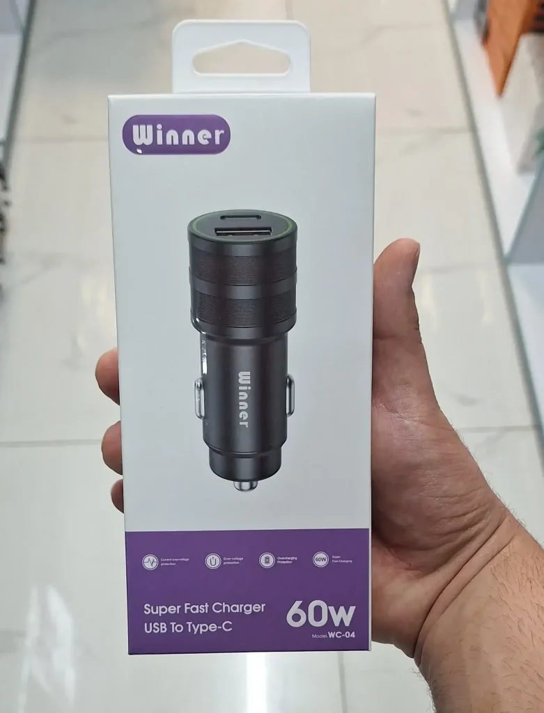 شارژر فندکی برند وینر مدل wc04